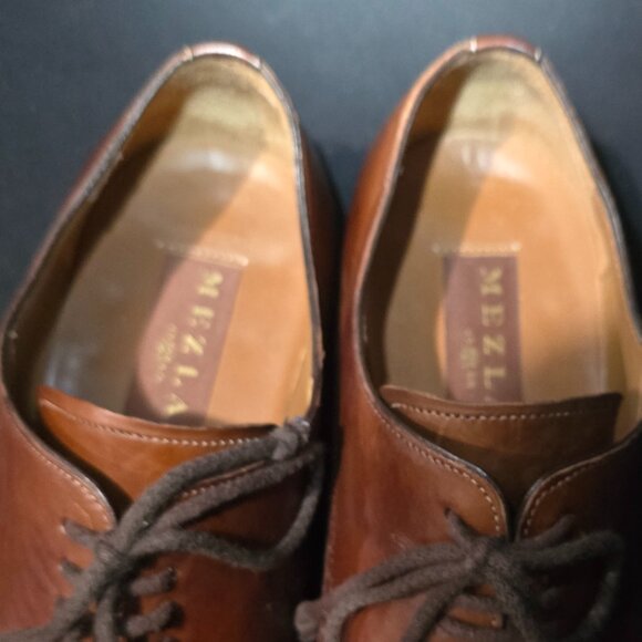 Mezlan Made in Spain Men\'s Brown Lace Up Leather Dress Shoes - 11M US main image 4